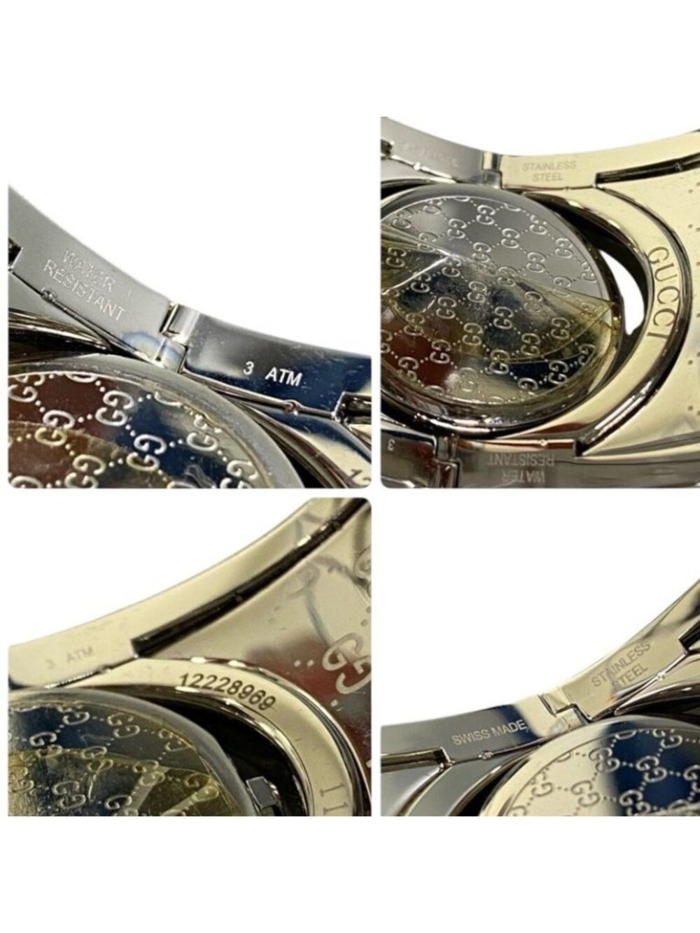 Gucci GG Logo Bangle Type Watch Bracelet - Picture 7 of 8